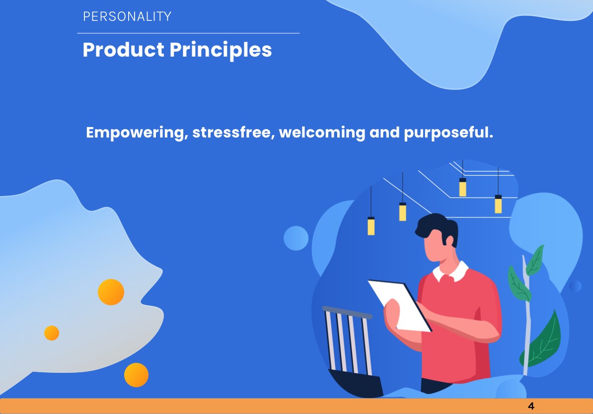 Style guide page 4: Product principles